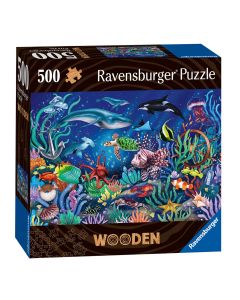 Ravensburger - Puzzle en bois Sous l'océan 500 pièces