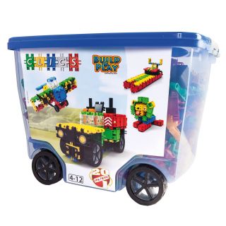 Jeu de construction bois Maxi Grue 5en1 170pcs SMOBY - Dès 6 ans 