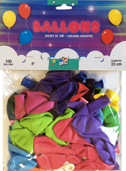 100 Ballons à gonfler