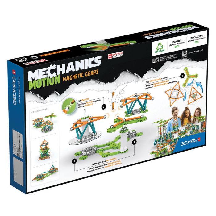 Geomag Mechanics Motion RE 3Magnetic Gears, 160pcs. GM768 | Jouetprive.com