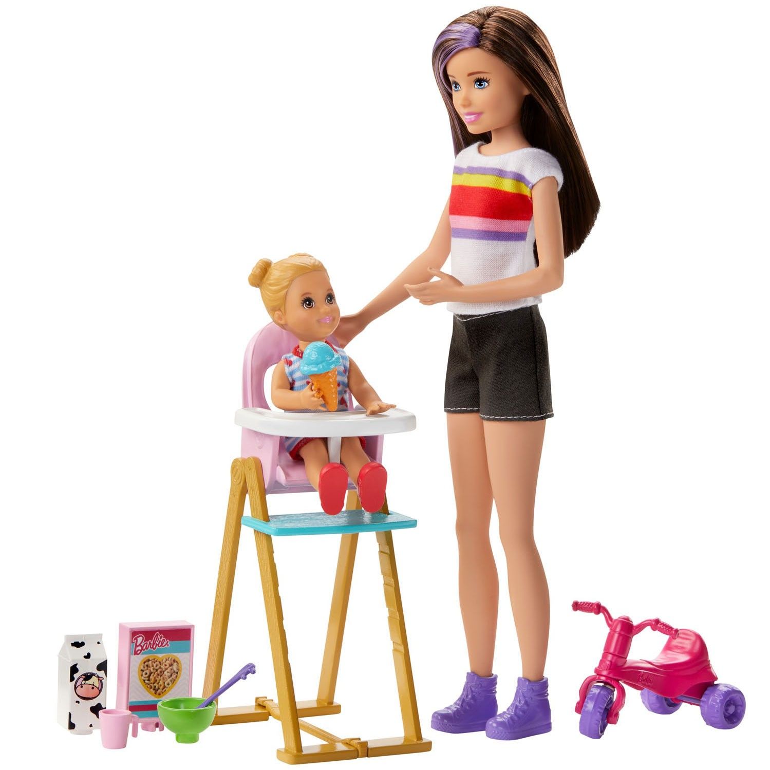 Barbie Jouets Maison, Chambre & Accessoires (plage) Skipper Baby-sitter -  Barbie doll new toys 