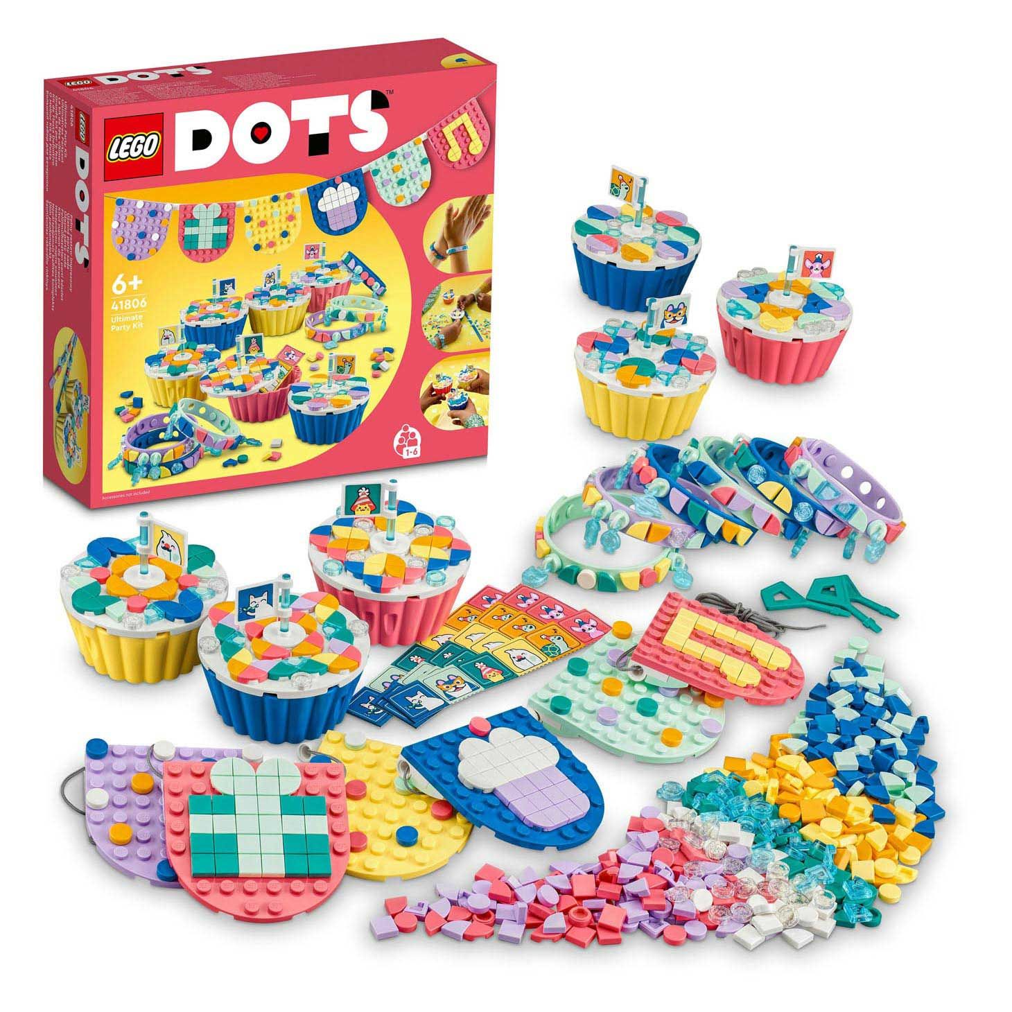 Le méga-lot de décorations adhésives 41957 - Sets LEGO® DOTS -  pour  les enfants