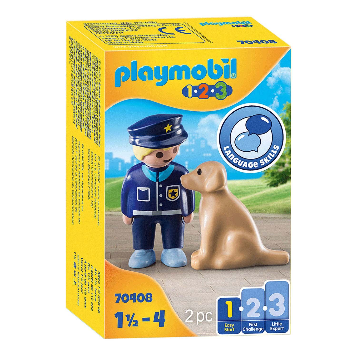 Playmobil® 1.2.3 - Enfant avec voiture interactive à moteur
